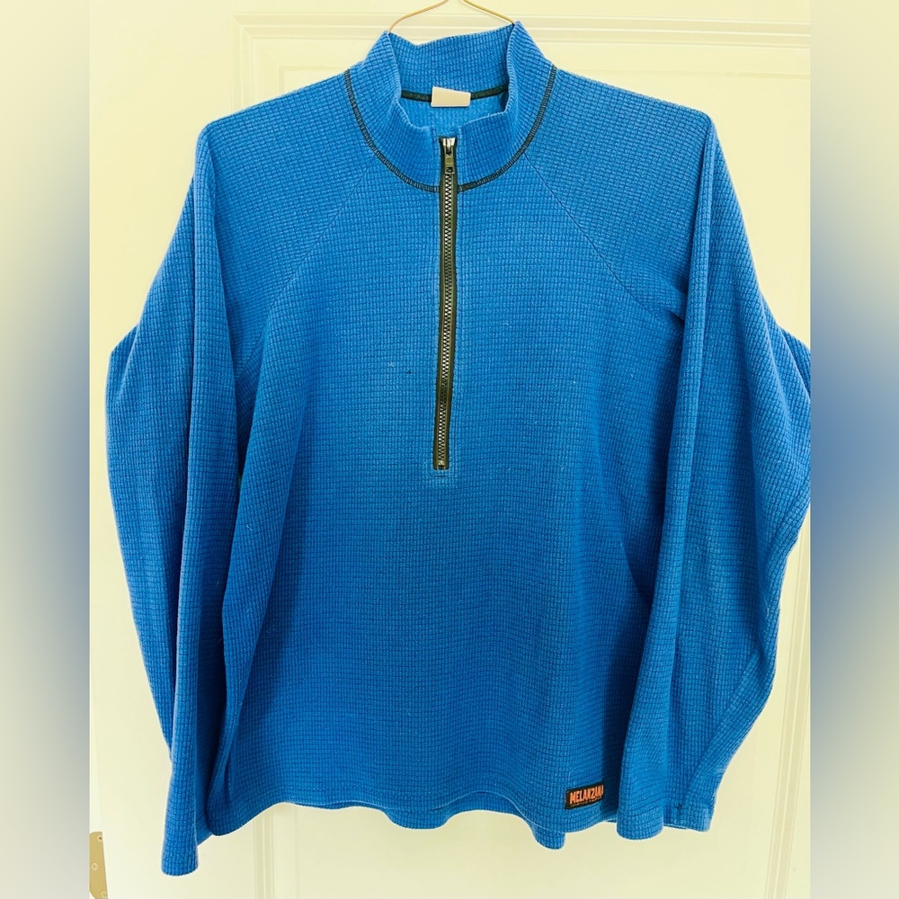 Melanzana Blue Zip Up Sweater